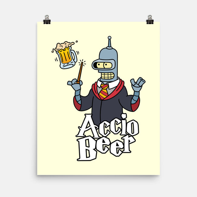 Accio Beer-none matte poster-Barbadifuoco