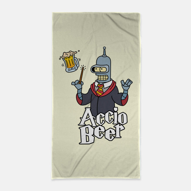 Accio Beer-none beach towel-Barbadifuoco