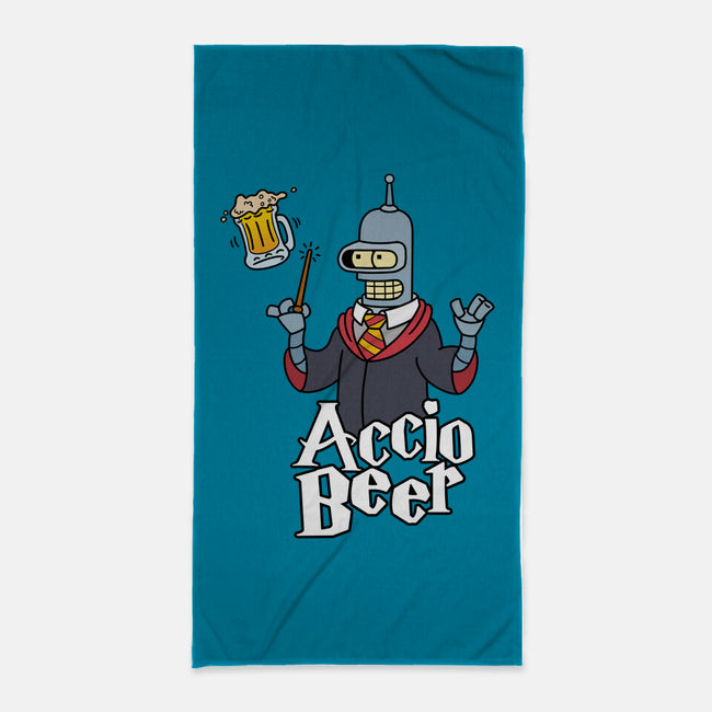 Accio Beer-none beach towel-Barbadifuoco