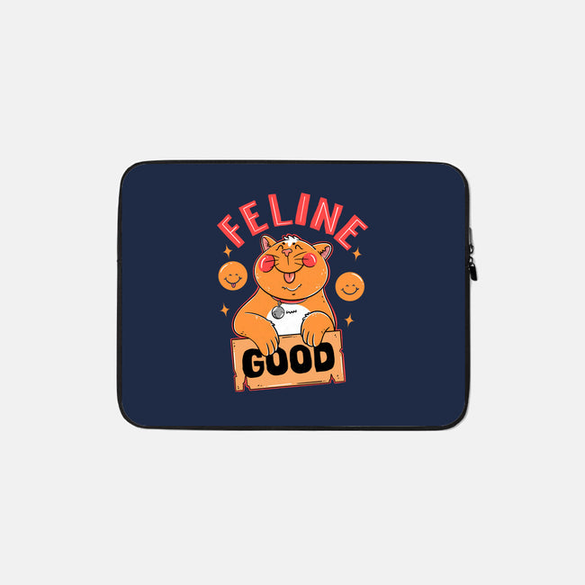 Feline Good Today-none zippered laptop sleeve-Tri haryadi