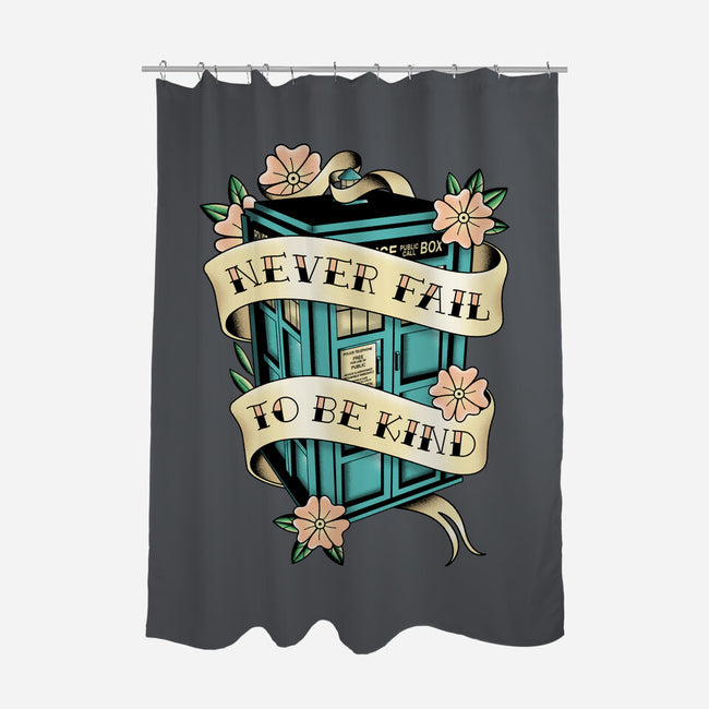 Traveler Tattoo-none polyester shower curtain-retrodivision