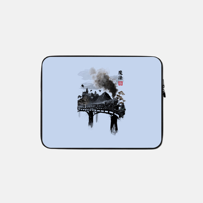 Train To School Of Magic-none zippered laptop sleeve-DrMonekers