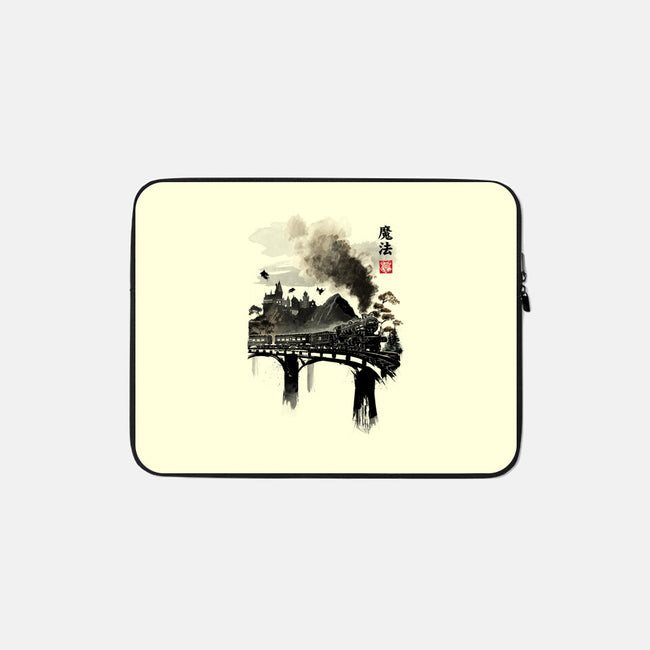 Train To School Of Magic-none zippered laptop sleeve-DrMonekers