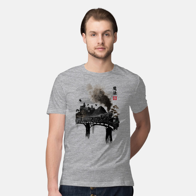 Train To School Of Magic-mens premium tee-DrMonekers