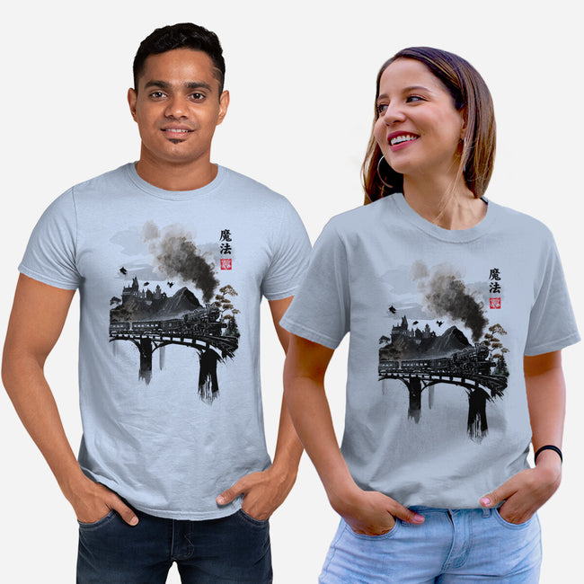 Train To School Of Magic-unisex basic tee-DrMonekers