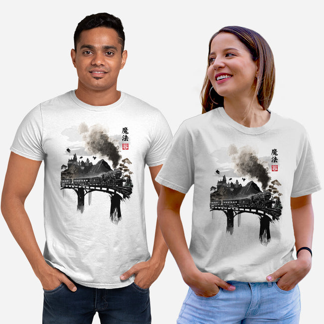Train To School Of Magic-unisex basic tee-DrMonekers