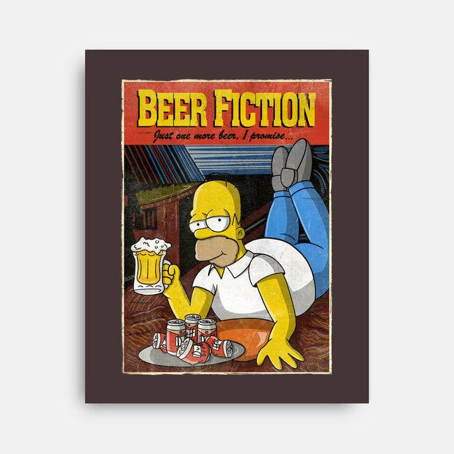 Beer Fiction-none stretched canvas-NMdesign