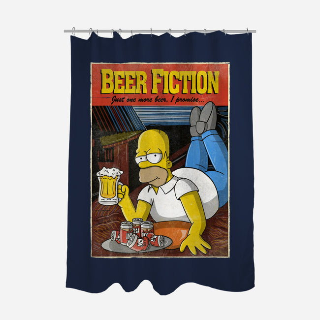 Beer Fiction-none polyester shower curtain-NMdesign