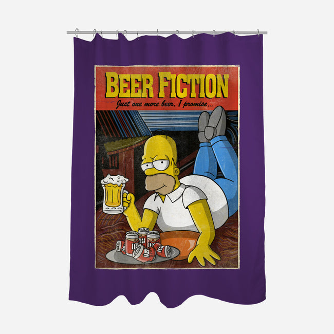 Beer Fiction-none polyester shower curtain-NMdesign