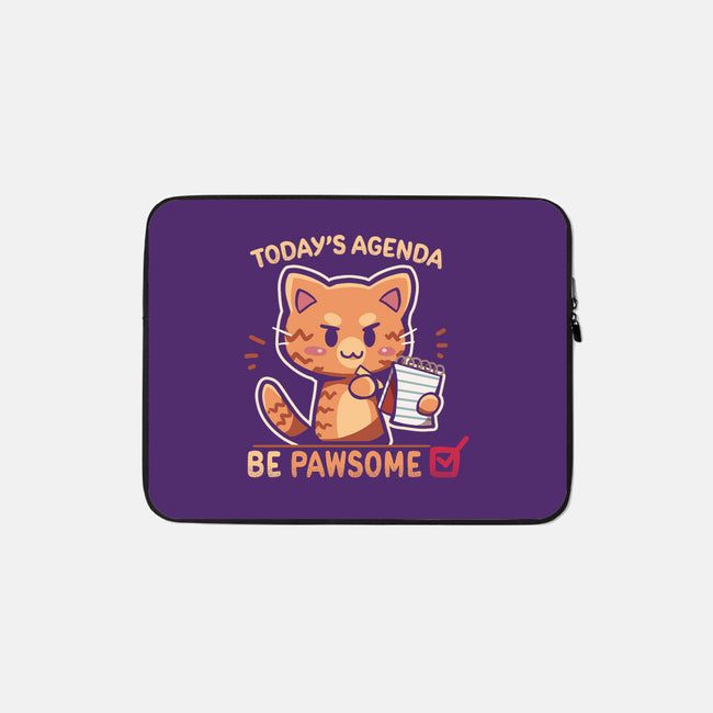 Be Pawsome-none zippered laptop sleeve-TechraNova