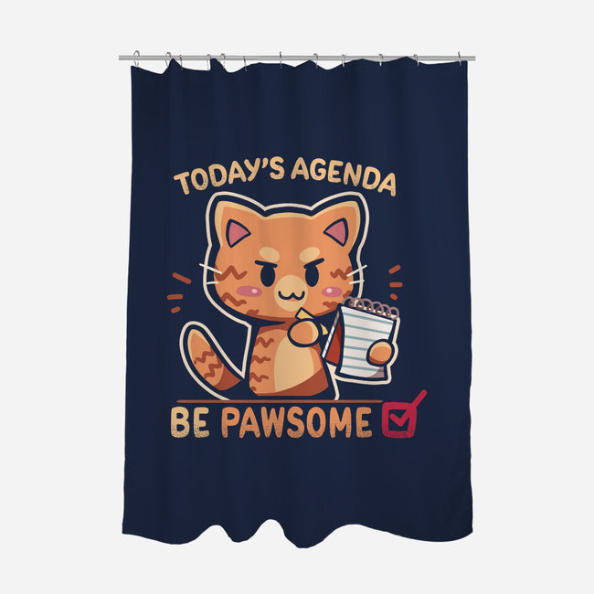 Be Pawsome-none polyester shower curtain-TechraNova