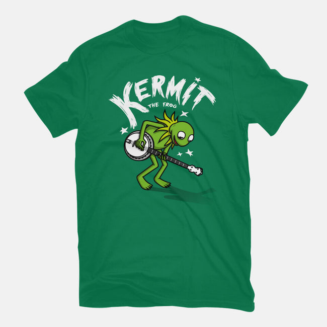 Banjoist Frog-mens basic tee-Raffiti