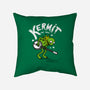 Banjoist Frog-none removable cover w insert throw pillow-Raffiti