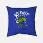 Banjoist Frog-none removable cover w insert throw pillow-Raffiti