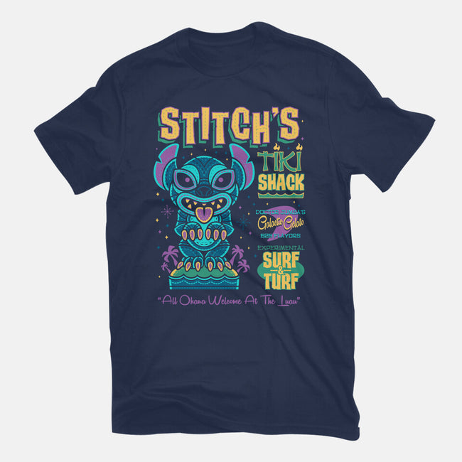 Stitch's Tiki Shack-womens fitted tee-Nemons