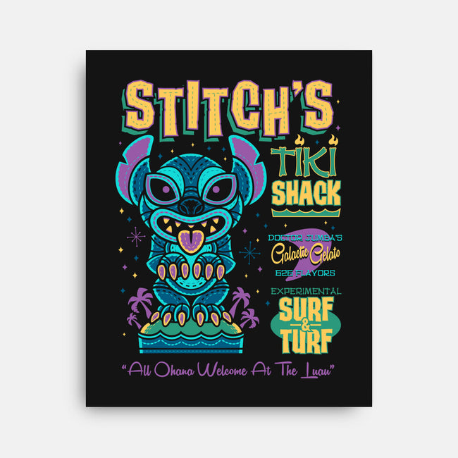 Stitch's Tiki Shack-none stretched canvas-Nemons