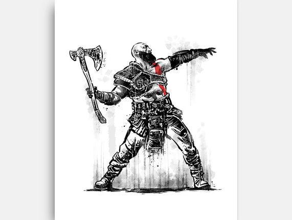 God Throwing Axe