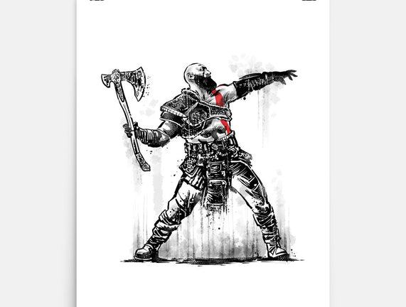God Throwing Axe