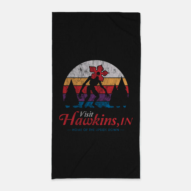 Home Of The Upside Down-none beach towel-Nemons