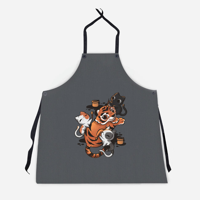 Tiger Tattoo-unisex kitchen apron-ricolaa