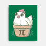 Chicken Pot Pi-none stretched canvas-xMorfina
