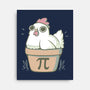 Chicken Pot Pi-none stretched canvas-xMorfina