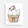 Chicken Pot Pi-none stretched canvas-xMorfina