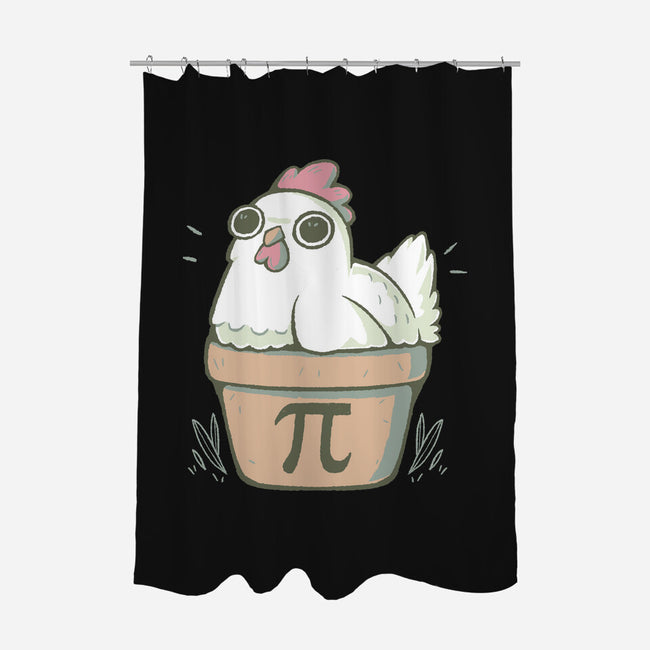 Chicken Pot Pi-none polyester shower curtain-xMorfina