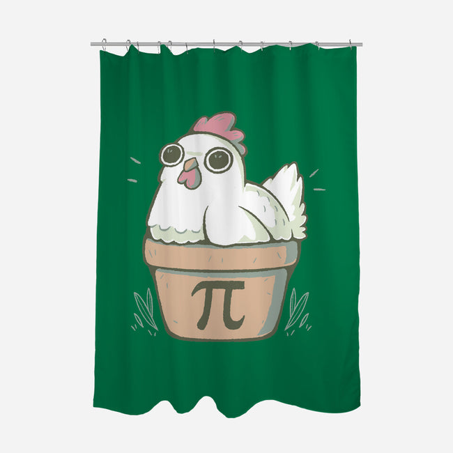 Chicken Pot Pi-none polyester shower curtain-xMorfina