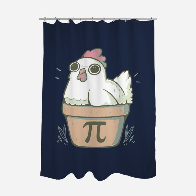 Chicken Pot Pi-none polyester shower curtain-xMorfina