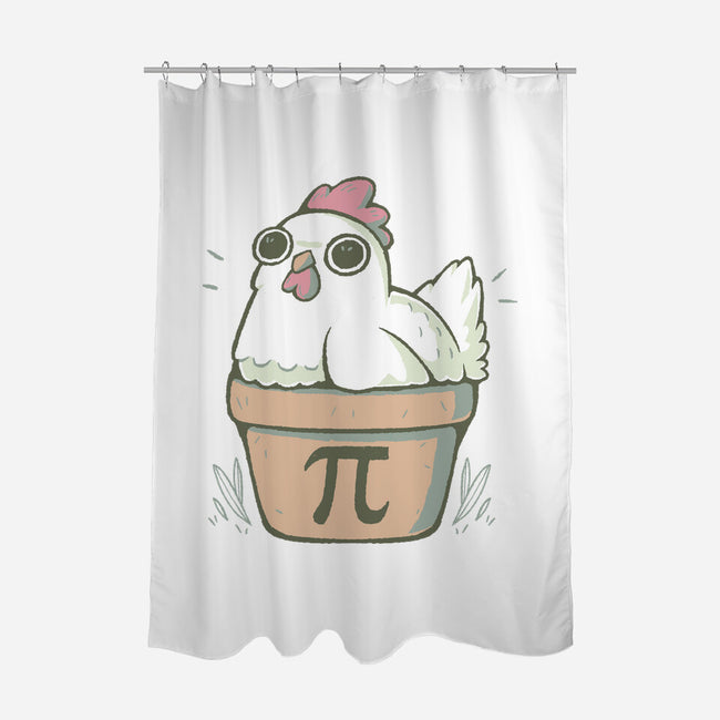 Chicken Pot Pi-none polyester shower curtain-xMorfina