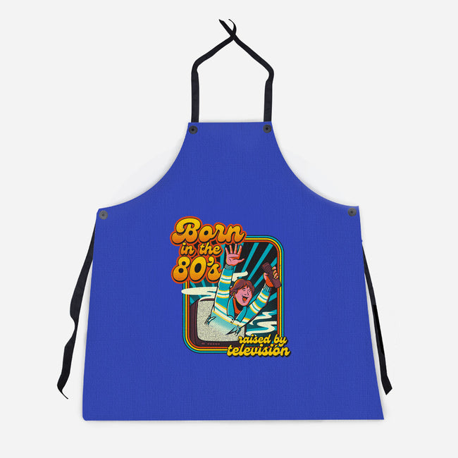 Raised By Television-unisex kitchen apron-tobefonseca