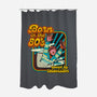 Raised By Television-none polyester shower curtain-tobefonseca