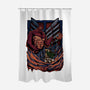 Levi's Brutality-none polyester shower curtain-alanside
