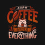 Coffee Solves Everything-womens fitted tee-eduely