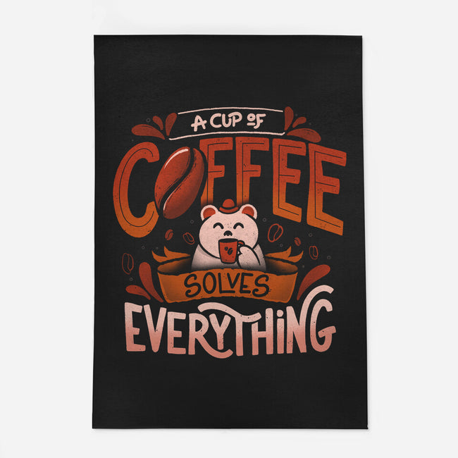 Coffee Solves Everything-none indoor rug-eduely