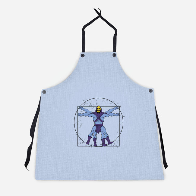 Vitruvian Master Skeletor-unisex kitchen apron-Melonseta