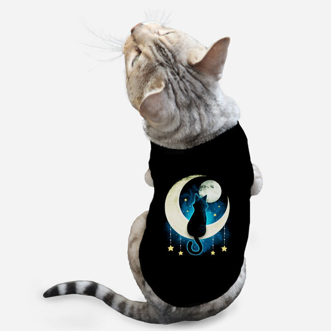 Black Moon Cat-cat basic pet tank-Vallina84