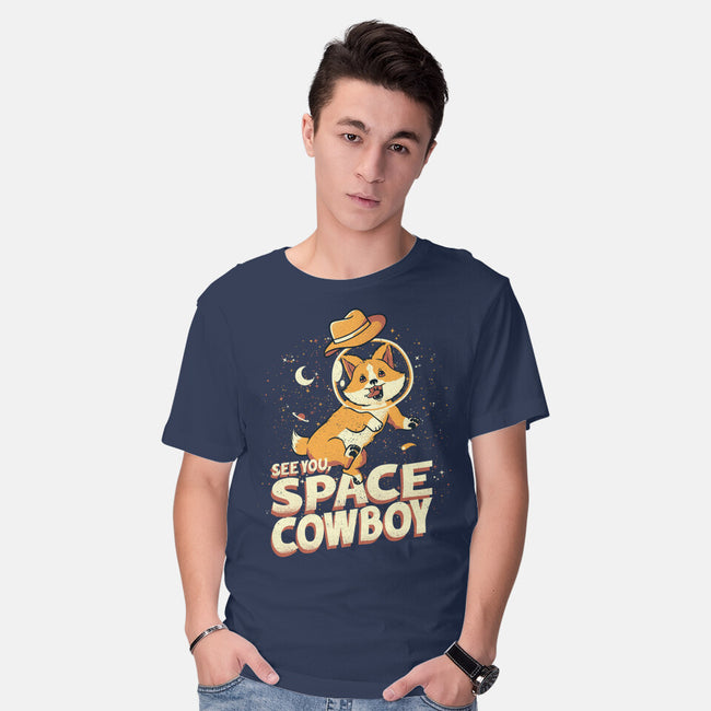 Corgi Space Cowboy-mens basic tee-tobefonseca