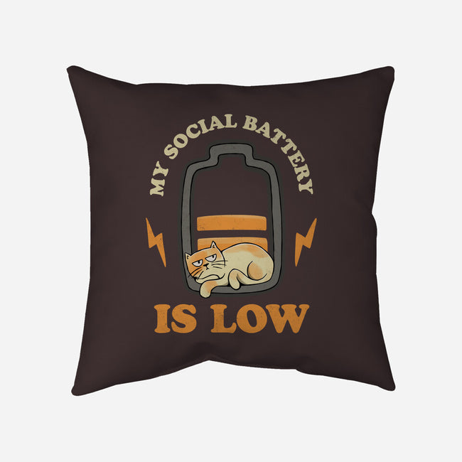 My Social Battery Is Low-none removable cover w insert throw pillow-zawitees