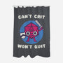 Can't Crit Won't Crit-none polyester shower curtain-Weird & Punderful