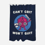 Can't Crit Won't Crit-none polyester shower curtain-Weird & Punderful