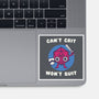 Can't Crit Won't Crit-none glossy sticker-Weird & Punderful