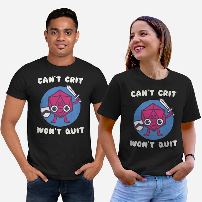 Can't Crit Won't Crit-unisex basic tee-Weird & Punderful