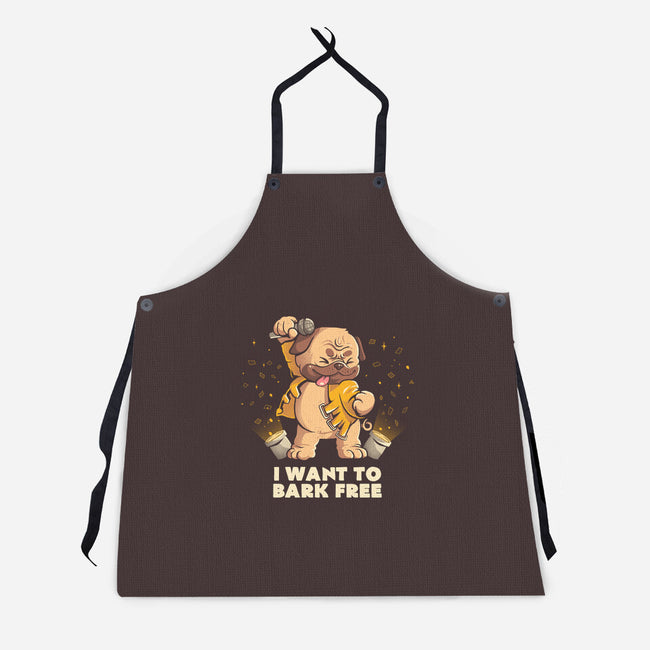I Want To Bark Free-unisex kitchen apron-eduely