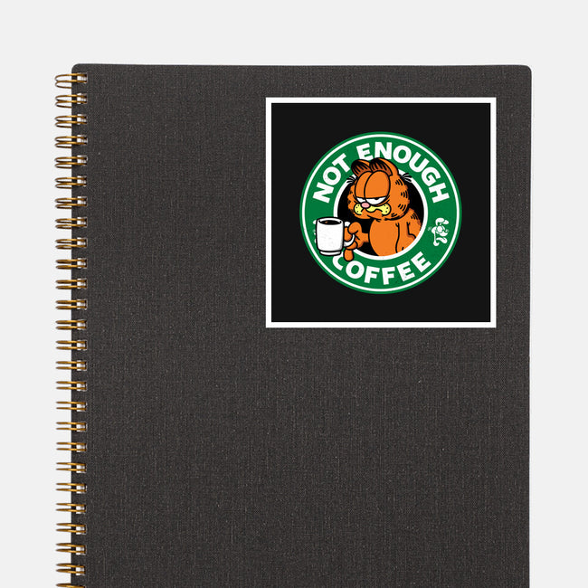 Not Enough Coffee-none glossy sticker-Barbadifuoco
