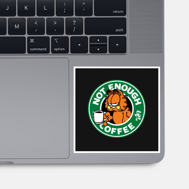 Not Enough Coffee-none glossy sticker-Barbadifuoco