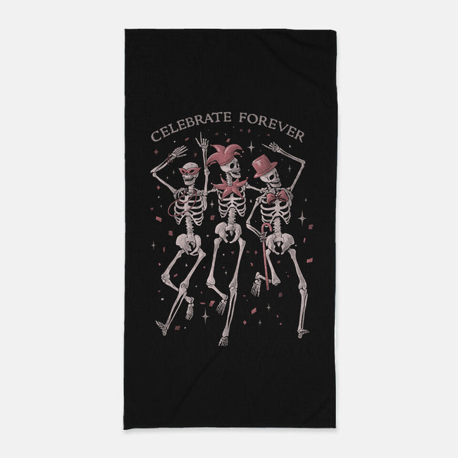 Celebrate Forever-none beach towel-eduely