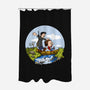 Joel And Ellie Adventure-none polyester shower curtain-joerawks