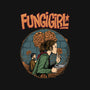 Fungi Girl-none polyester shower curtain-joerawks